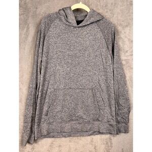 Lululemon Mens Hoodie Heathered Grey Long Sleeve Pullover Size Large Athleisure